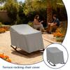 Rocking Chair Slipcover Windproof Adjustable Furniture Protector Covers For Garden Yard Farm Lawn Courtyards Balcony