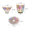 Chinese Style Enamel Ceramic Tea Cup Set Hand Painted Teacup With Coaster Master Cup Kung Fu Teacup Home Decor Drinkware