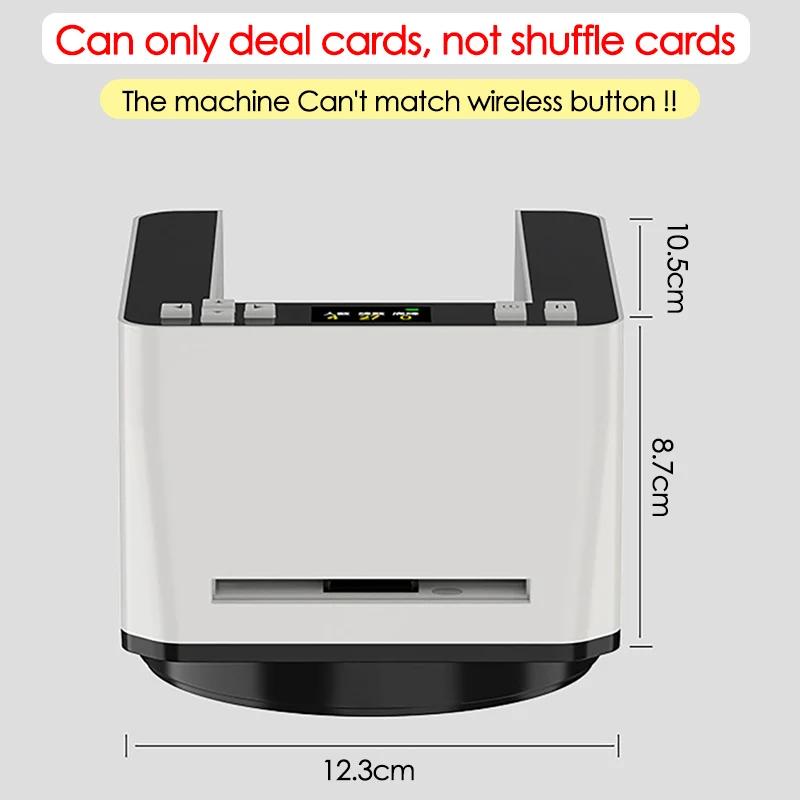 

360° Rotating Electric Automatic Card Dealer Machine Poker Playing Cards Dispenser 2 Decks Games Cards Dealing Tools 2500mAh as shown