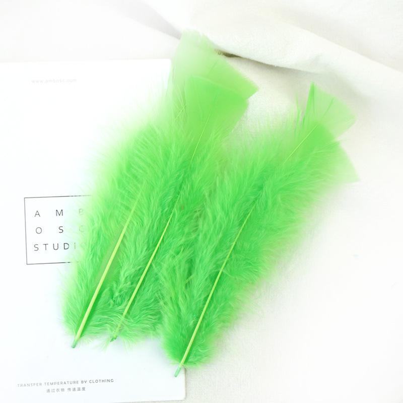 Color Feather Turkey Flat Hair Kindergarten Huanchuang Art Decoration Materials Diy Teaching Accessories