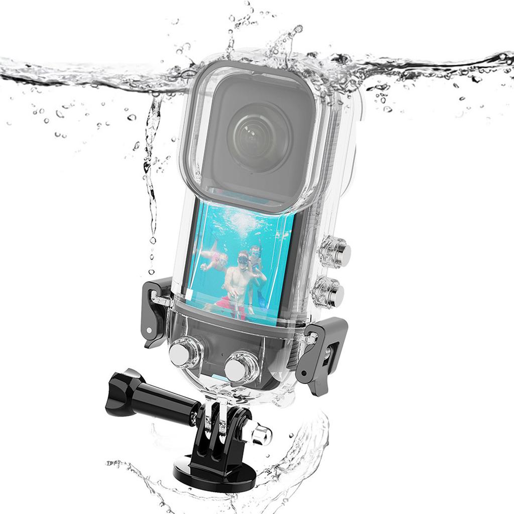 Action Camera Waterproof Case 45m Protective Dust Proof Action Camera Underwater Diving Housing for Insta360 X3