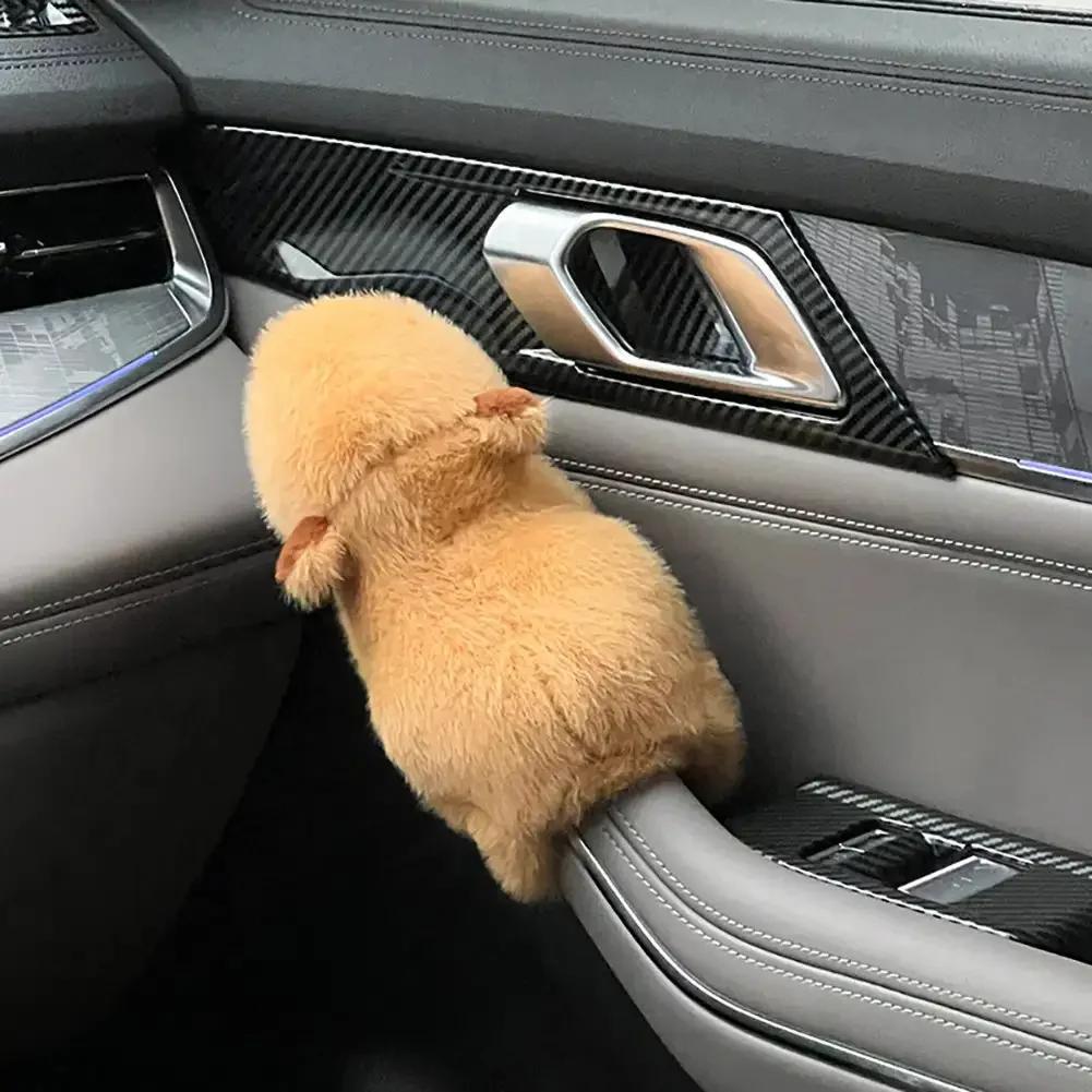 Capybara Auto-Innenausstattung, Mittelkonsole, Displays, Griff, Wischer, Zubehör für Handbremse, Türgriff, süße Plüschpuppen, Armbinde
