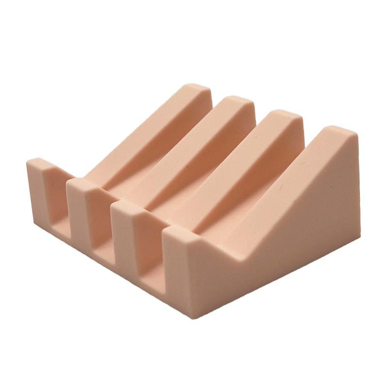 Silicone Soap Box Soap Rack Creative Soap Pad Drain Pad Washable Non-slip Household