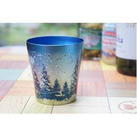 HORIE Pure Titanium Hana Yukihana Made In Niigata Double-Walled Tumbler, Titanium, 250cc, Blue, Tsubame, Prefecture, T-15-SK250B