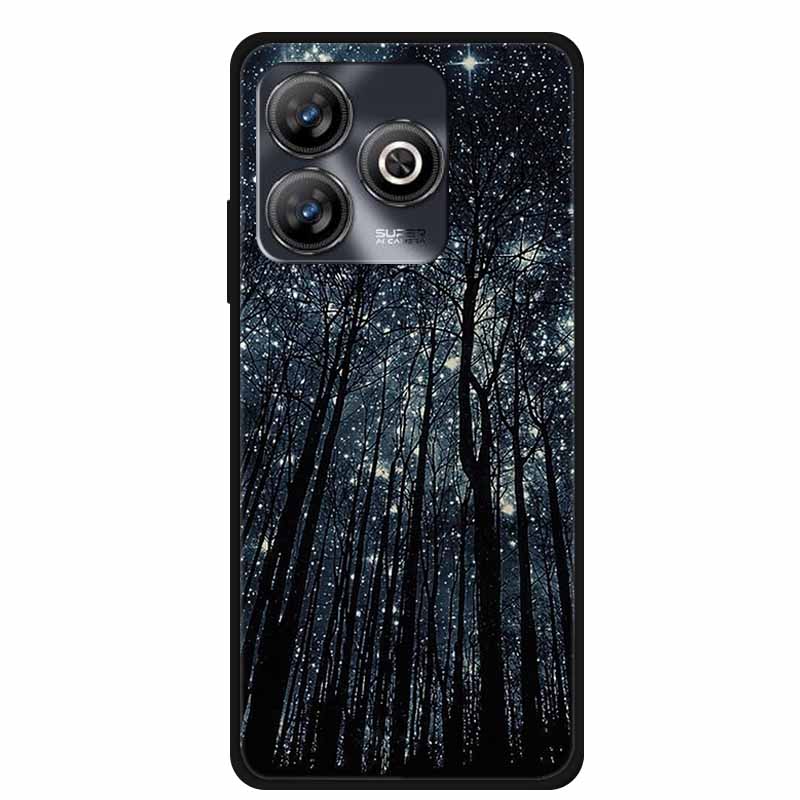 

For ZTE Blade A75 4G Case Z2359 Fashion Painted Soft TPU Silicone for ZTE Blade A75 4G Black Back Cover For Z2359 4G Phone Cover ZTE Z2359