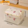 Large Waterproof Quilt Storage Bag with Moisture-Proof Woven Fabric and Portable Clip Net