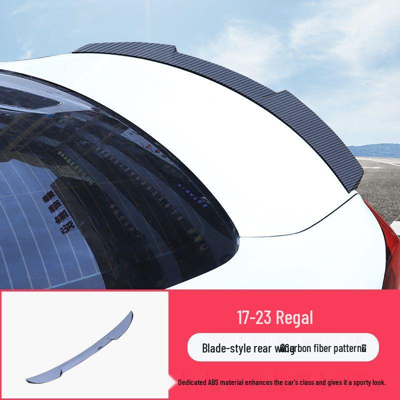 Painted Blade Style Rear Spoiler for Buick New Regal 17-24 Models - No-Drill Installation