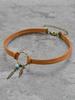 Boho Chic Turquoise Feather Necklace – PU Leather Choker with Turquoise & Feather Leaf Pendants for Festival Vintage Jewelry