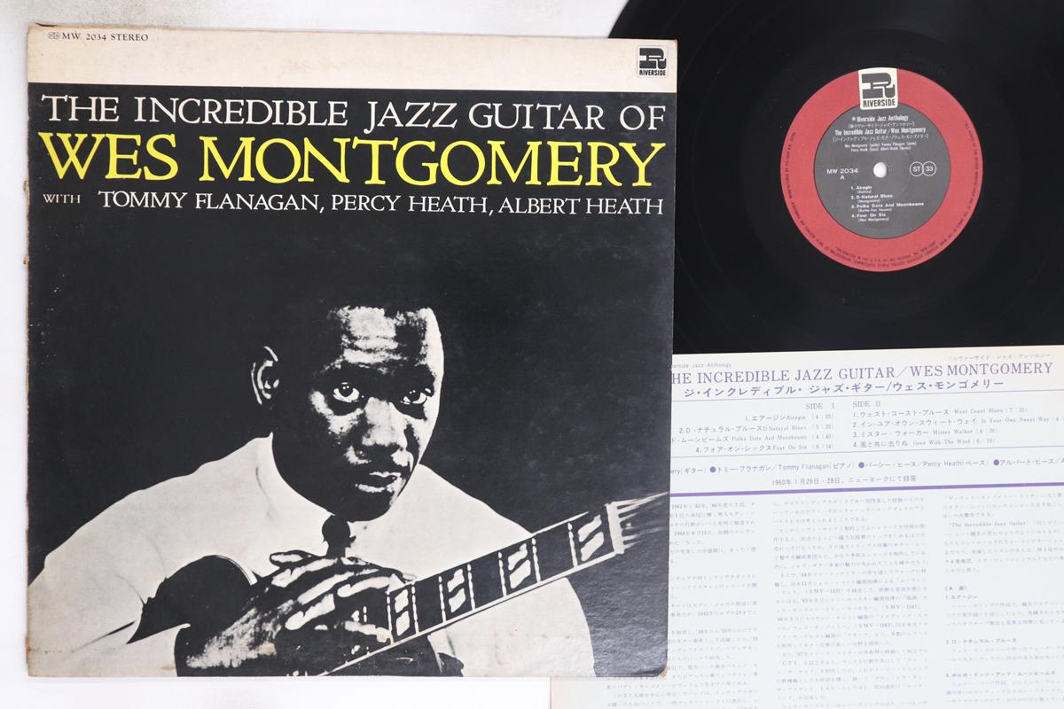 

LP Record WES MONTGOMERY - Incredible Jazz Guitar Of Wes Montg MW2034 RIVERSIDE 1971 Japan Jazz Used