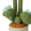 Artificial Crochet Potted Flowers, Hand Knitted Flowers for Office