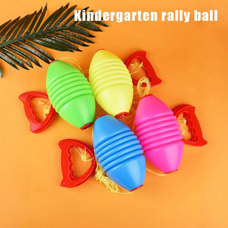 1/5Pcs Double Pull Ball Children'S Kindergarten Toy Combination Shuttle Ball Parent-Child Interaction Outdoor Training Equipment
