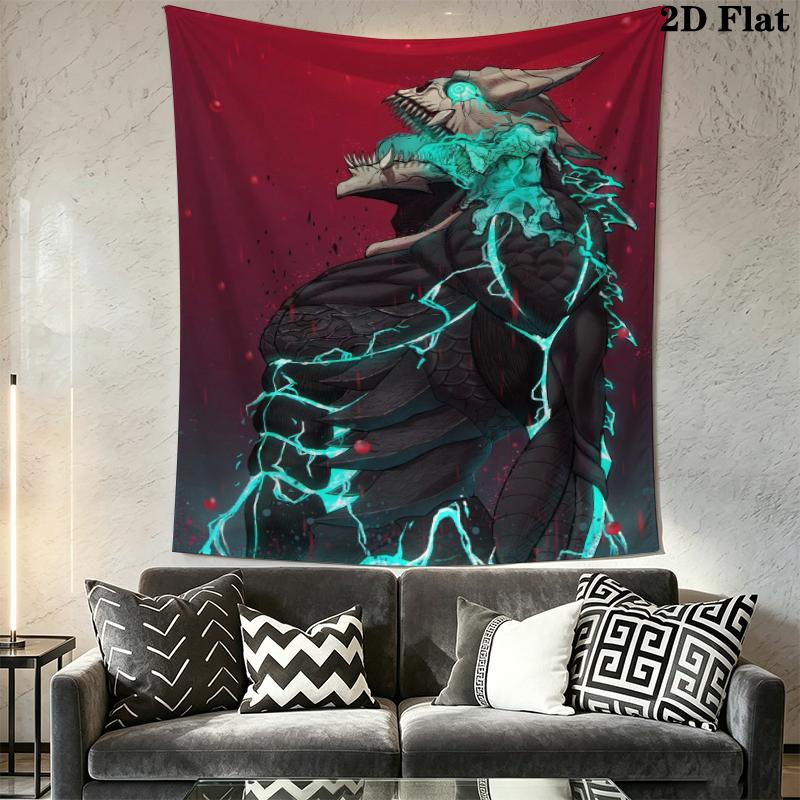 Kaiju No 8 Wall Tapestry Aesthetic Wall Hanging Printed Fabric Blanket Decorative Tapestries for Bedroom Living Room Home Decor