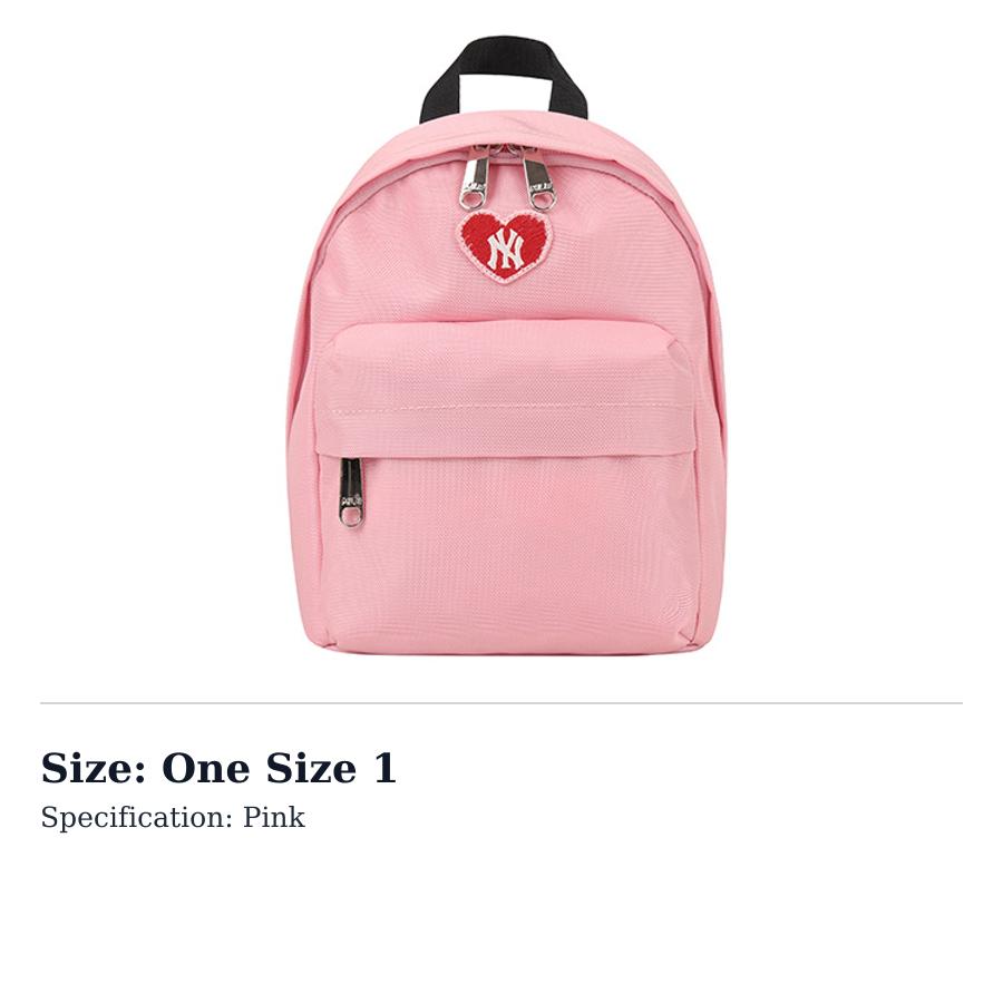 MLB Polyester Crossbody Bag Backpack Regular Unisex Pink 32BG41111-50P One Size 1