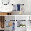 NearMoon Industrial Pipe Towel Bar, Heavy Duty Bathroom Hardware Towel Holder Accessory, Wall Mounted DIY Rustic Iron Bathroom Towel Rack Holder (24