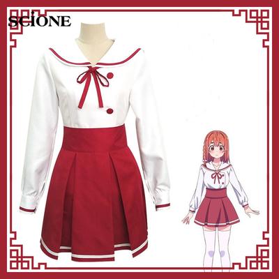 Conjunto de 5 uds. De disfraz de Cosplay de Anime Sakurasawa Sumi, vestido de Cosplay de manga larga, disfraz de novia para mujeres y niñas