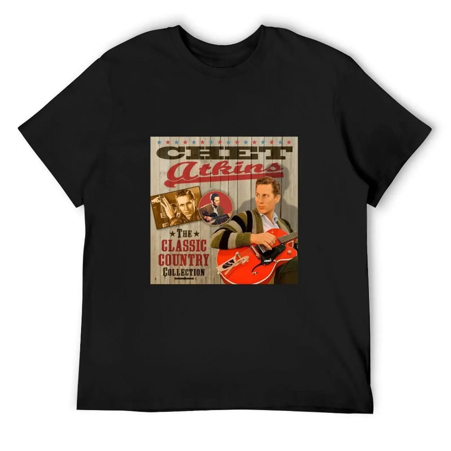 Футболки с Чет Аткинсом футболки с принтами графические футболки Одежда мужские винтажные футболки S