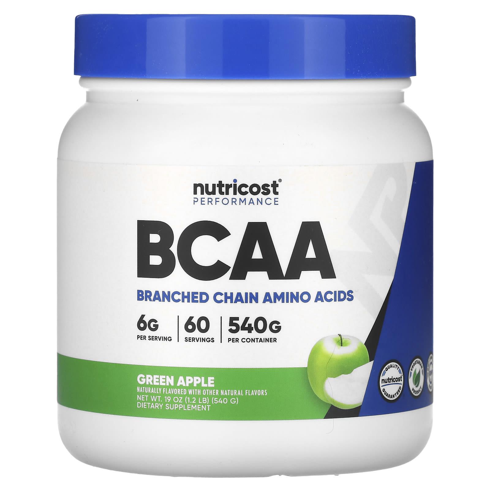 

Nutricost, Performance, BCAA, Green Apple, 1.2 lb (540 g)