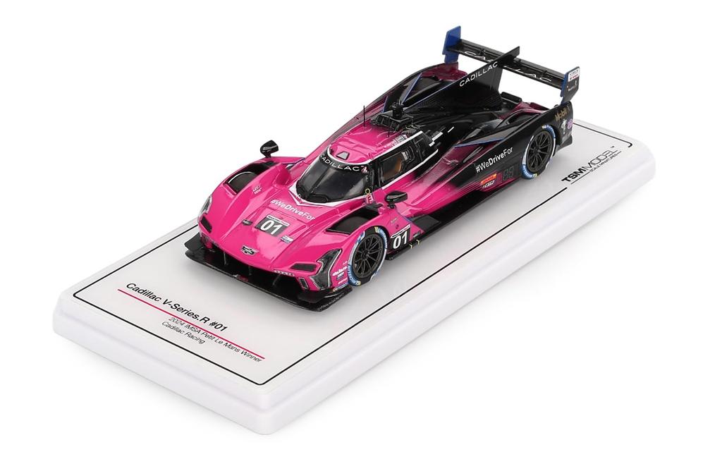 TSM MODEL Scale Cadillac V Series R IMSA Petit Le Mans 2024 Winning Car Cadillac Racing Finished Model TSM430837 1/43 #01