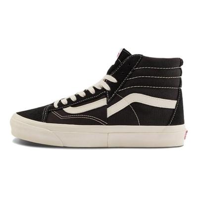 Clash The Wall Fashion Mid-Top Skate Shoes Unisex Skate Shoes Black VN000CNKBA2