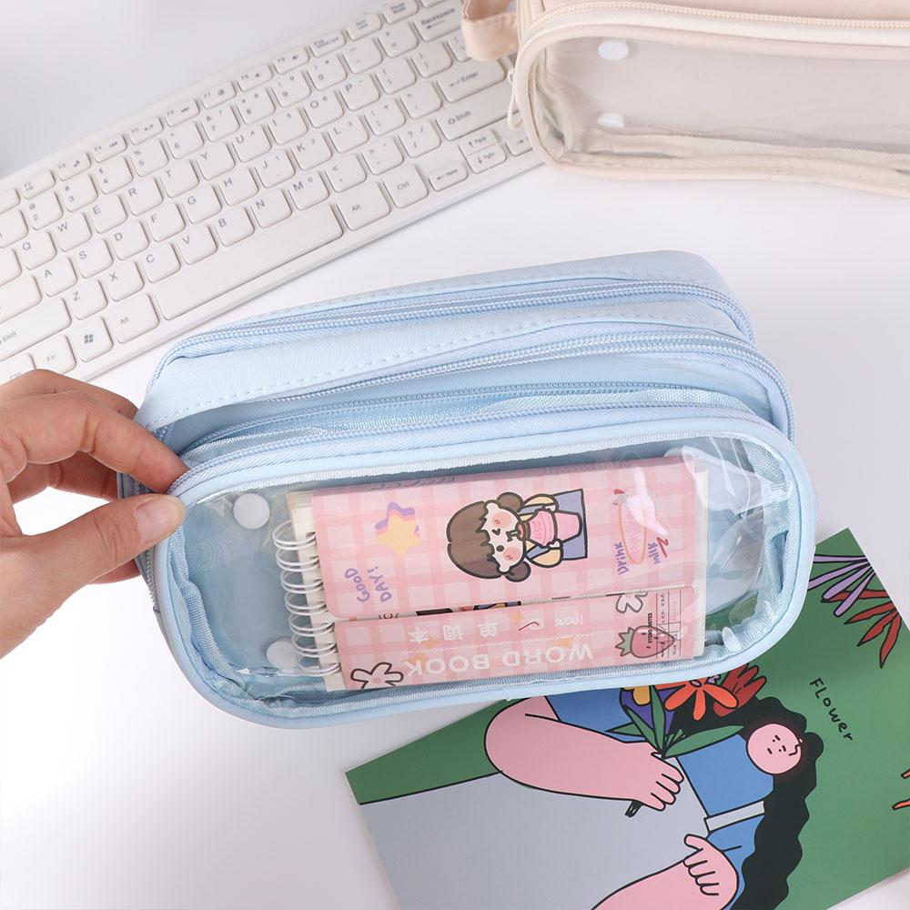 Storage Bag Detachable Pencil Case Large Capacity Stationery  Storage Bag Ita Bag Pouch  Girls