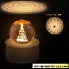 Authentic Music Box Crystal Birthday Gift for Christmas Tree Snow LED Ambient Projection Auto Relaxing Wedding Anniversary Day Kids USB Japanese