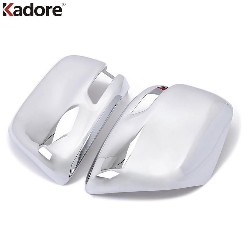 Rearview Mirror Cover Trim For Toyota Land Cruiser J200 2008 2009 2010 2011 Chrome Car Side Wing Mirrors Cap Shell Accessories
