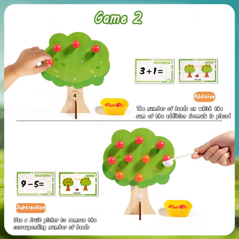 Kid Magnetic Math Counting Learning Toy Montessori Teaching Tool Mathematics Addition Subtraction Game Preschool Educational Toy
