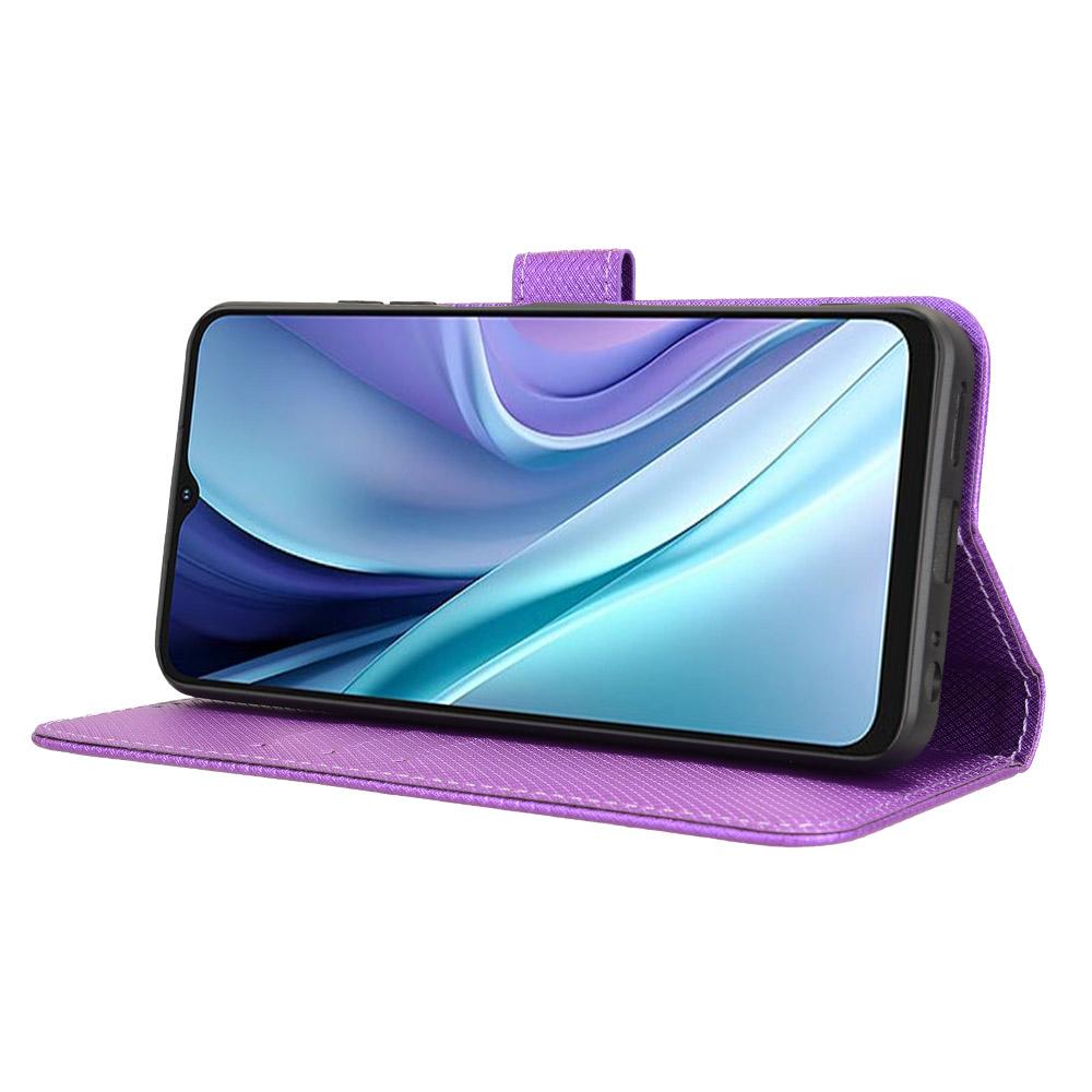 For itel A50 Case Diamond Texture PU Leather Phone Cover