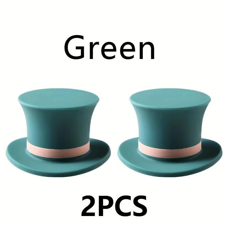 

2 Pcs Magic Hat Bottle Preservation Cap Leak Proof Stopper Bottle Cap Stopper Sealing One Size зелёный