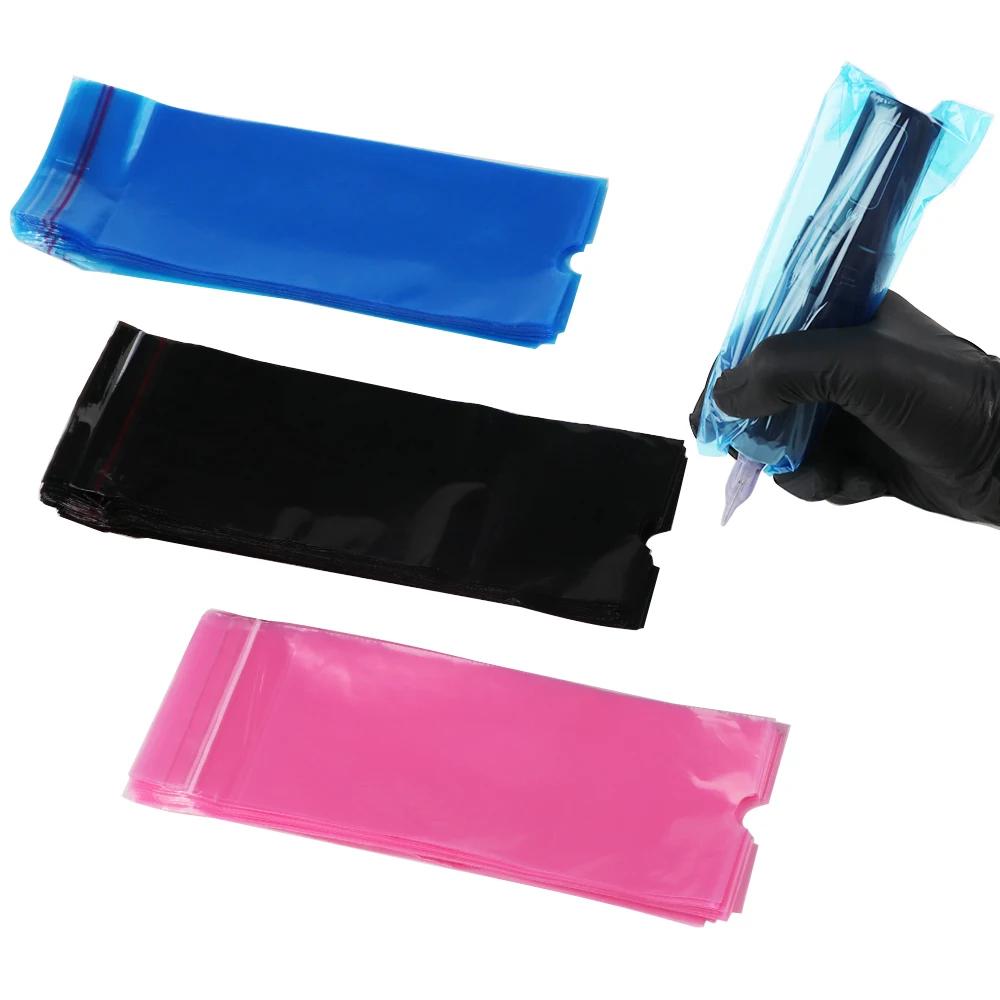 100 PCS Waterproof Tattoo Pen Protective Packaging Color Barrier Tattoo Film Machine Pen Protective Film Anti Fouling Film