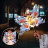 Unfinished Portable Lantern Cartoon Antique Lantern Butterfly Wing Lantern  Educational Toy