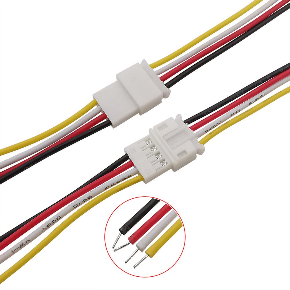 PH 2.0 Mm Pitch 4 Pin Micro Male Plug Female Jack Terminals Wire 20CM 26AWG Cable Aerial Docking Plug Socket Wire Connector