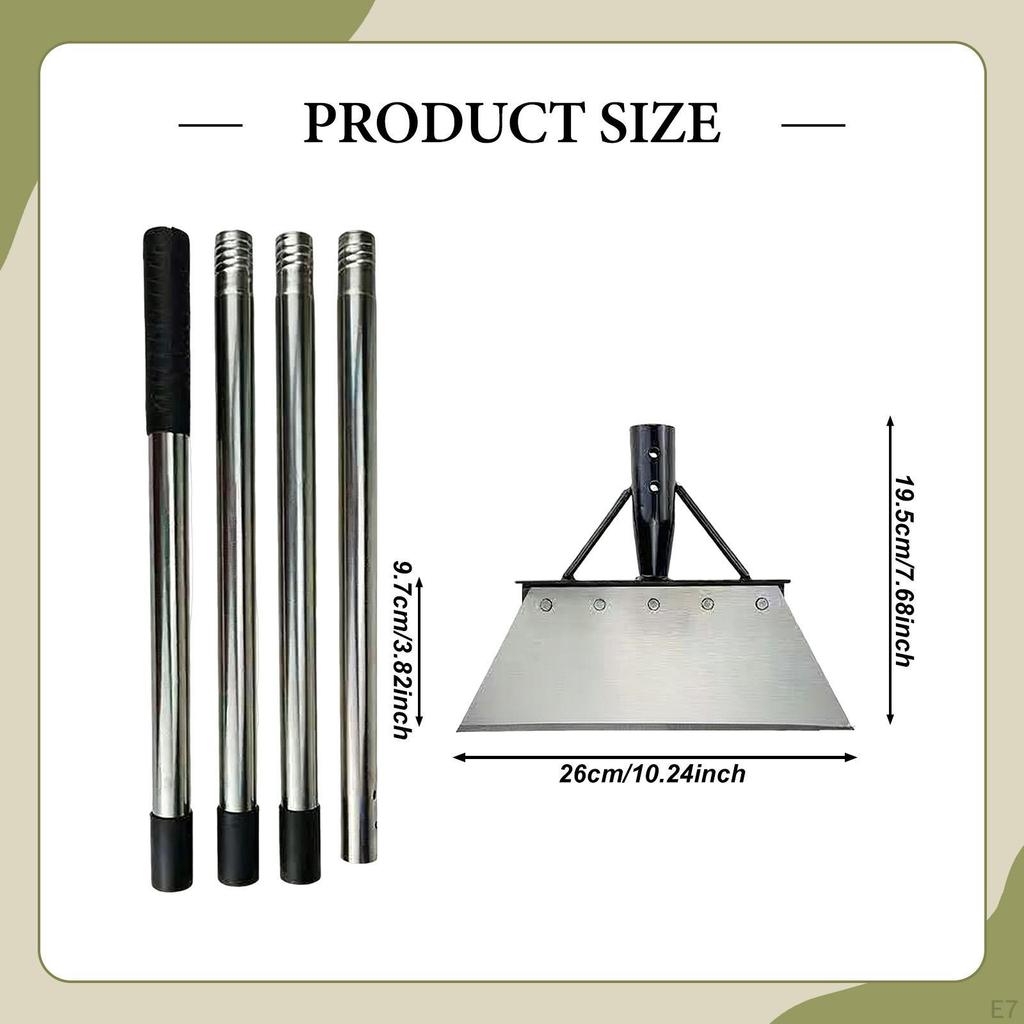 Flat Shovel Outdoor Tool Heavy Duty Multipurpose for Lawn Edging Weeding Sod 21cm