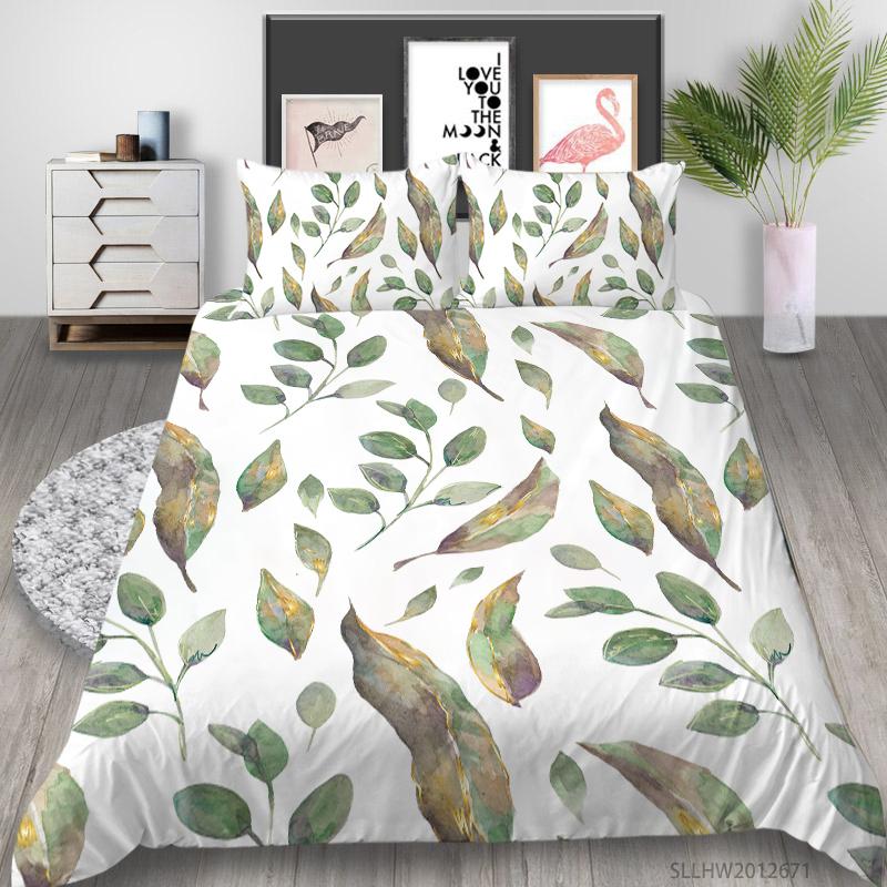 3D-Farbmuster-Grafikdruck-Bettwäsche, Einzelbett, Doppelbett, volle Größe, Vintage-Muster, Kissenbezug und Bettbezug, 2 oder 3 bequeme Heimdekoration