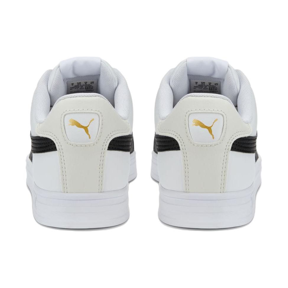 Puma Smash Vulc V3 Lo Leder Low Top Sneaker Unisex Sneaker Weiß Schwarz 380752-10