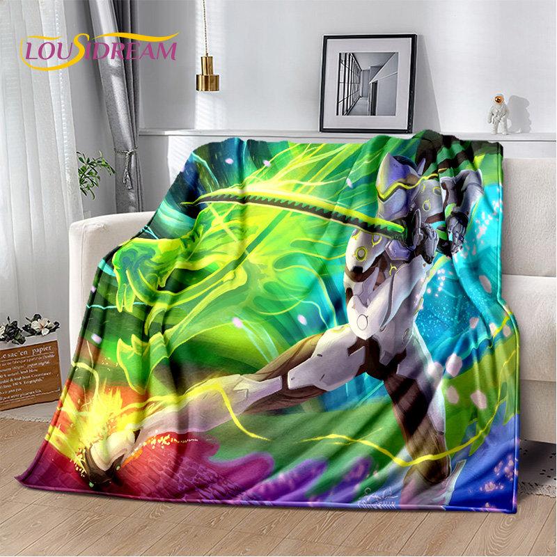 Overwatch Game Gamer DVA  Reaper Soft Plush Blanket,Flannel Blanket Throw Blanket for Living Room Bedroom Bed Sofa Picnic Kid 3D