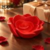 Handmade Style Jewelry Dish 3D Printed Rose Tray, Trinket Dish, Decorative Holder Creative Valentine Gift for Her Ring Earring Necklace,