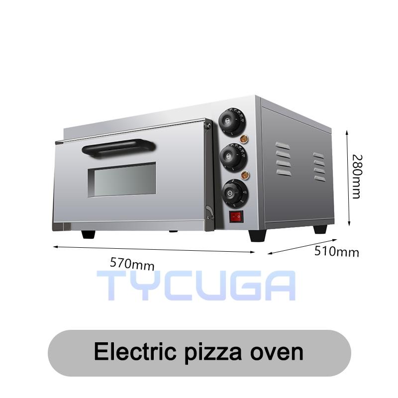 16" Elektrikli Pizza Fırını Fırıncı Fırını Tek Katlı & Çift Paslanmaz Çelik Pişirme Makinesi Ticari Pişirme Fırını Ekmek Gözleme Pişirme