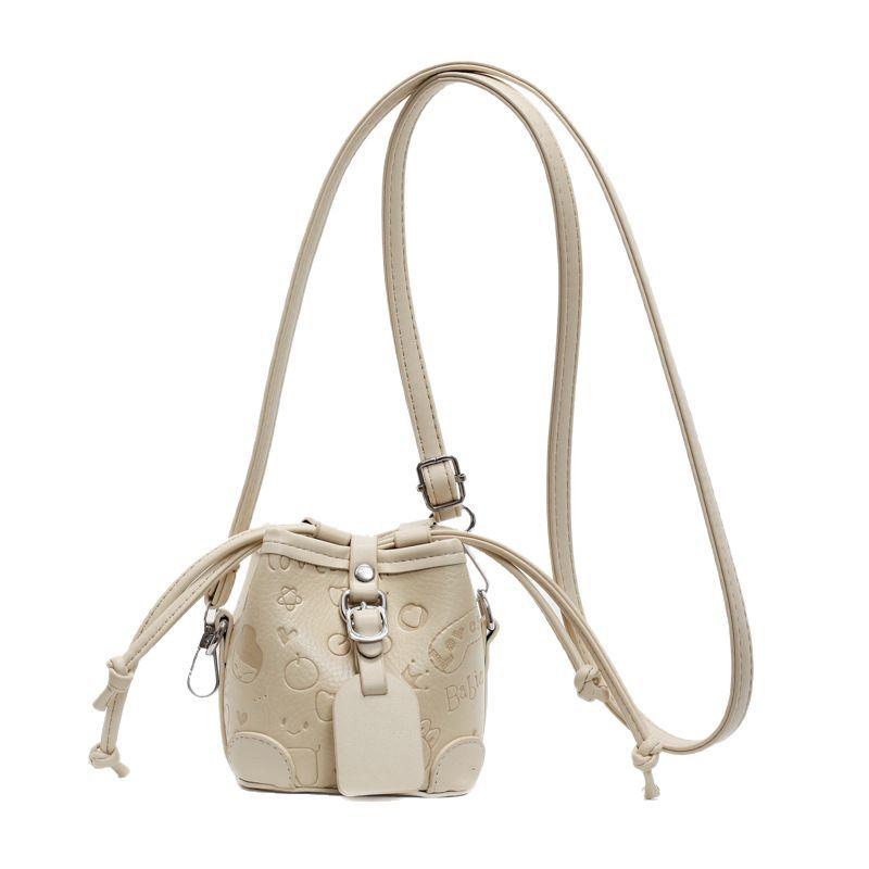 Retro Versatile Niche Design New Trendy Bucket Bag Women's Popular Drawstring Light Luxury Shopping High-end Crossbody Bag