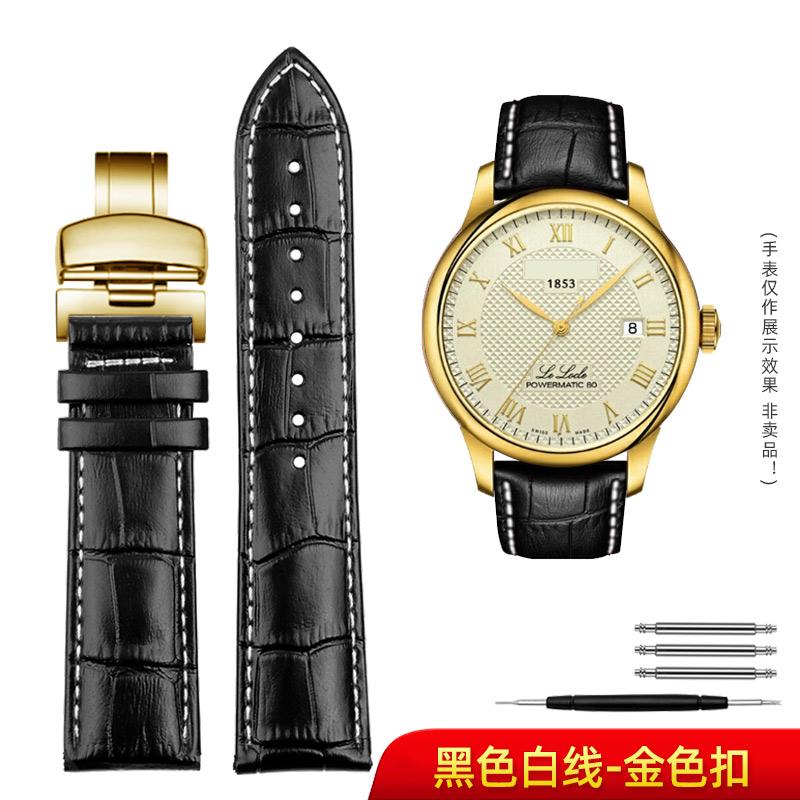 Men's Strap For Tissot 1853 T41 Tudor Casio Mido IWC Business Genuine Leather Watch Chain Watchband 19mm 20mm 21mm 22mm 23mm 24