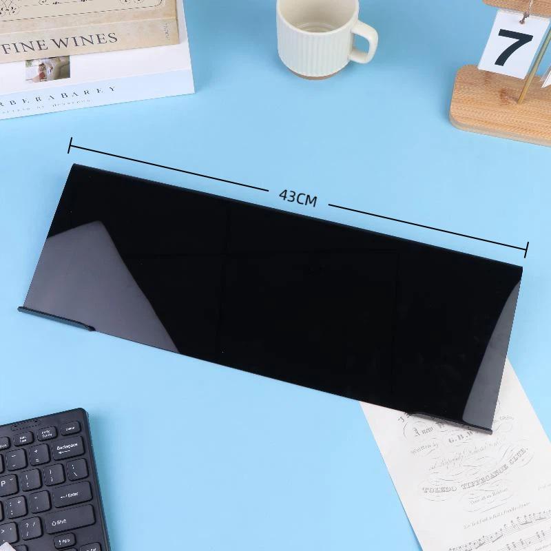 Clear Acrylic Keyboard Stand Ergonomic Tilted Height Adjustable Tray Boosts Typing Efficiency for Office Workers