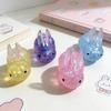 Schillerndes Kaninchen Squishy Spielzeug 1 Stück, Neuartiger Quetsch-Stressball, Hand-Sensorik-Fidget für Ostern Halloween Weihnachtsgeschenk