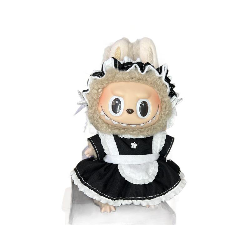 17cm Labubu Doll Clothes Outfit Set Fashionable Dress Up Costume for Mini Dolls