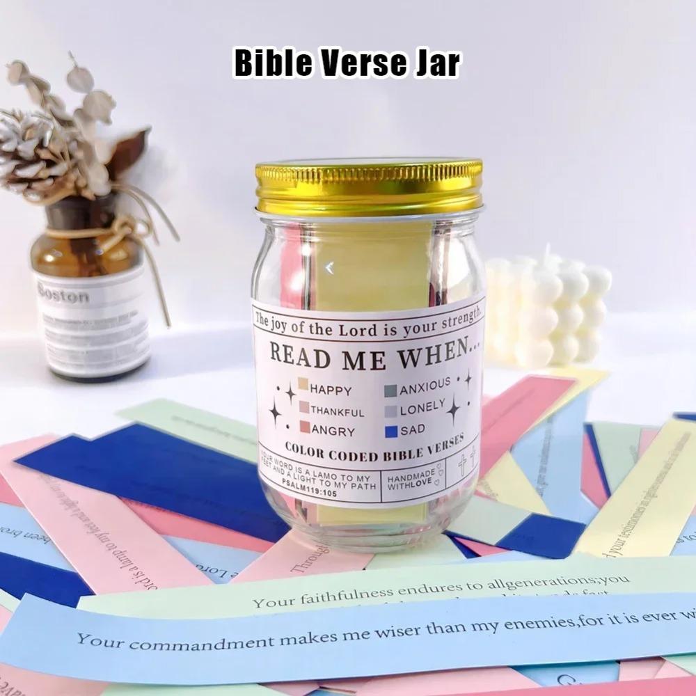 Color Coded Bible Verses Jar Emotions And Feelings Decoration Jar Ornament  Cheer Up Friends