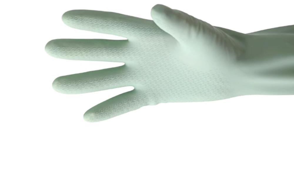 Damen-Robuste Wasserdichte Samtgefütterte Küchenhandschuhe für Hausarbeiten - Verdickt und Verlängert für Winterliches Geschirrspülen und Wäsche.