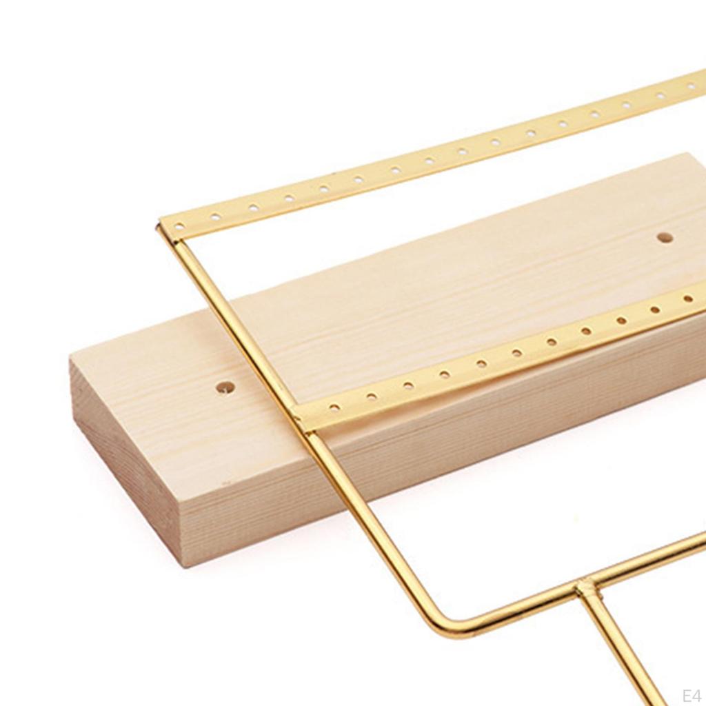 Earring Stand Large with Holes, Jewelry Towel, Metal Hanging Earrings Gift Organizer Ear