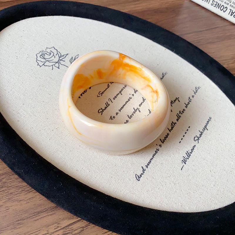 Dopamin Ombre Geometrischer Harzarmreif: High-End Europäischer & Amerikanischer Nischen-Modeschmuck