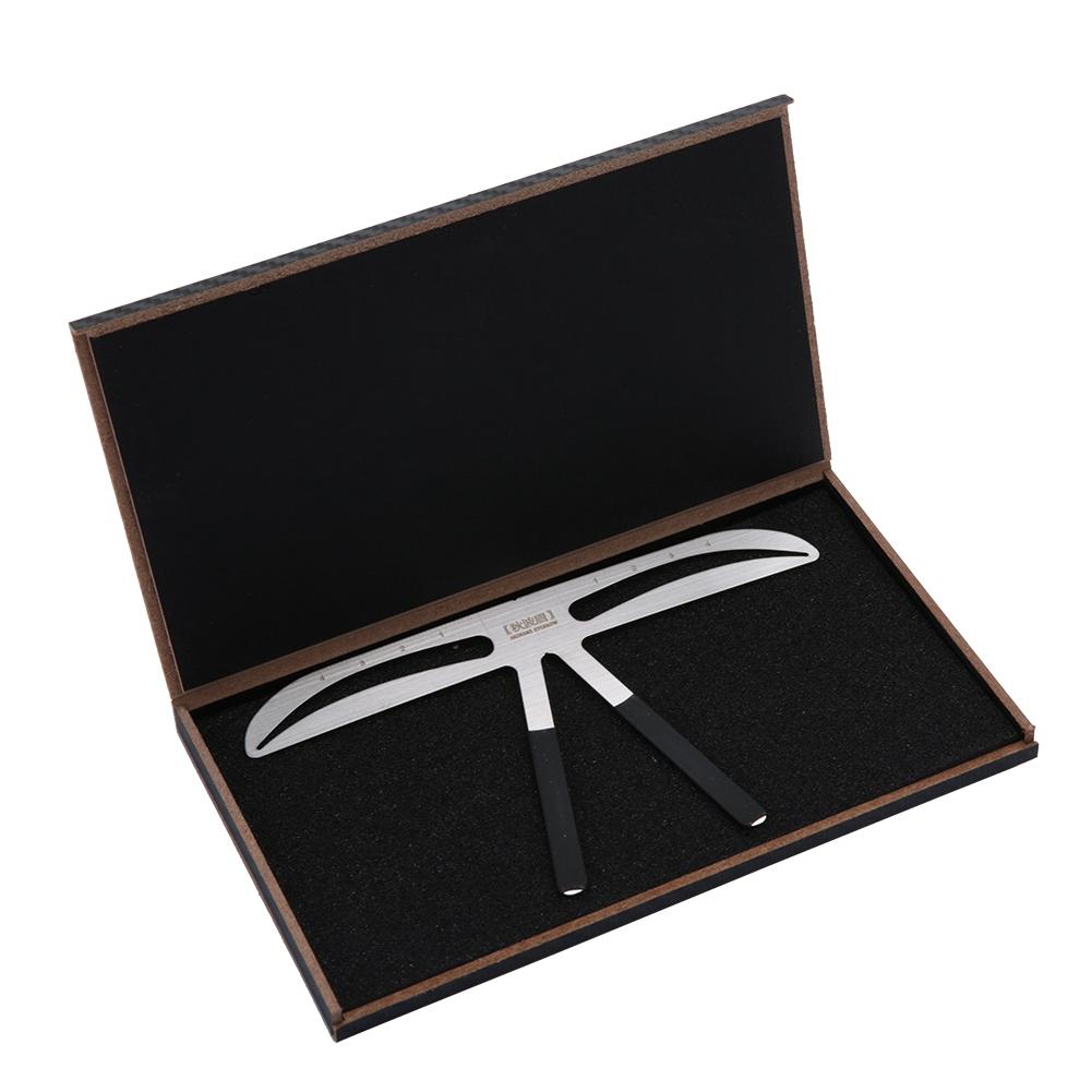 Tattoo Eyebrow Ruler Eyebrow Measure Balance Extension Ruler Shape Stencil 8#