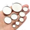 8/10/12/14/16/18/20/25/30mm Inner Size Stainless Steel Material Simple Style Cabochon Base Cameo Setting Charms Pendant Tray