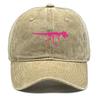 Unisex Adjustable Baseball Hat Pink Dinosaur Caps For Man Washed Retro Snapback Baseball Cap Ideal Choice For Casual Wear